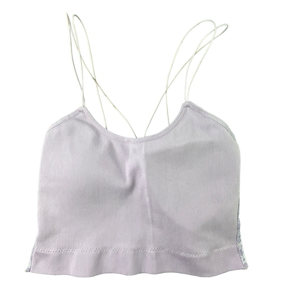 True by Rue 21 Lilac Purple Stretch Lace Bralette Spaghetti Straps